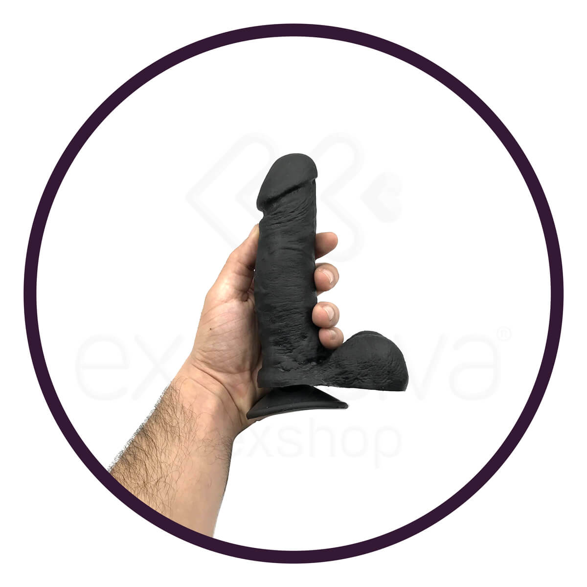 Prótese com Glande Definida, Escroto e Ventosa - Real Peter | 14,4 x 4,4 cm - 5