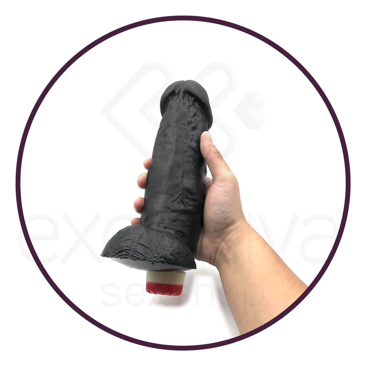 Prótese Realística em Forma de Pênis com Saliências, Glande Definida e Multivelocidade - Real Peter Rocco | 17 x 5,5 cm | Disponível em 3 Cores - 10