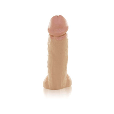 Foto 4 do produto Prótese Realística em Forma de Pênis com Saliências Pelo Corpo e Glande Definida - Real Peter Rocco - 17 x 6 cm | Cor: Bege