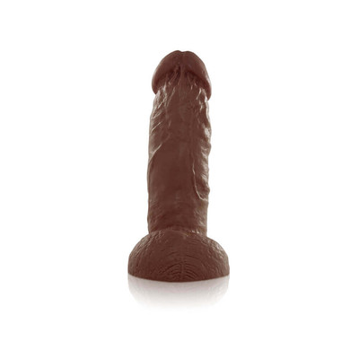Foto 4 do produto Prótese Realística em Forma de Pênis com Saliências Pelo Corpo e Glande Definida - Real Peter Rocco - 17 x 6 cm | Cor: Marrom