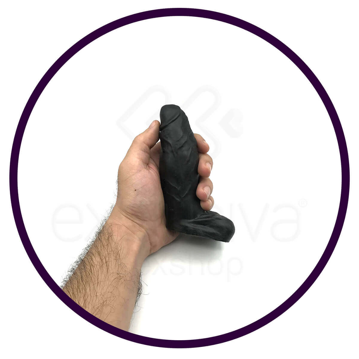 Prótese em Formato de Pênis com Glande Definida e Escroto - Real Peter Sacana | 12,5 x 4,3 cm | Disponível em 3 Cores - 10