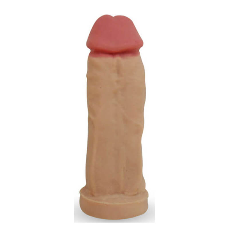 Real Peter Style Larger - Prótese Realística em Formato de Pênis com Glande Definida e Veias Salientes - 16 x 5,1 cm - 2