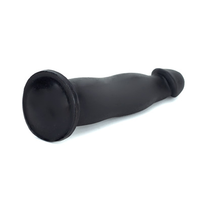Foto 2 do produto Prótese Realística em Formato de Pênis Liso com Base Achatada - Real Style Fit | 15,3 x 4 cm | Cor: Preto