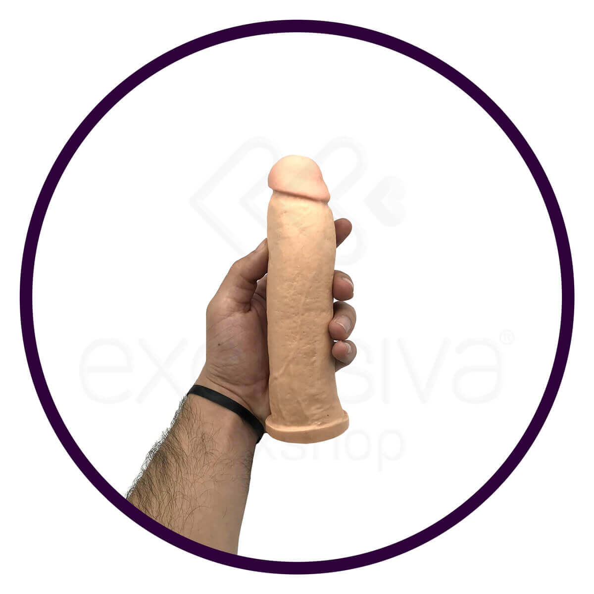 Prótese Peniana Realística com Glande, Texturas de Veias e Resistente à Água - Real Style | 18 x 4,8 cm | Disponível em 3 cores - 5