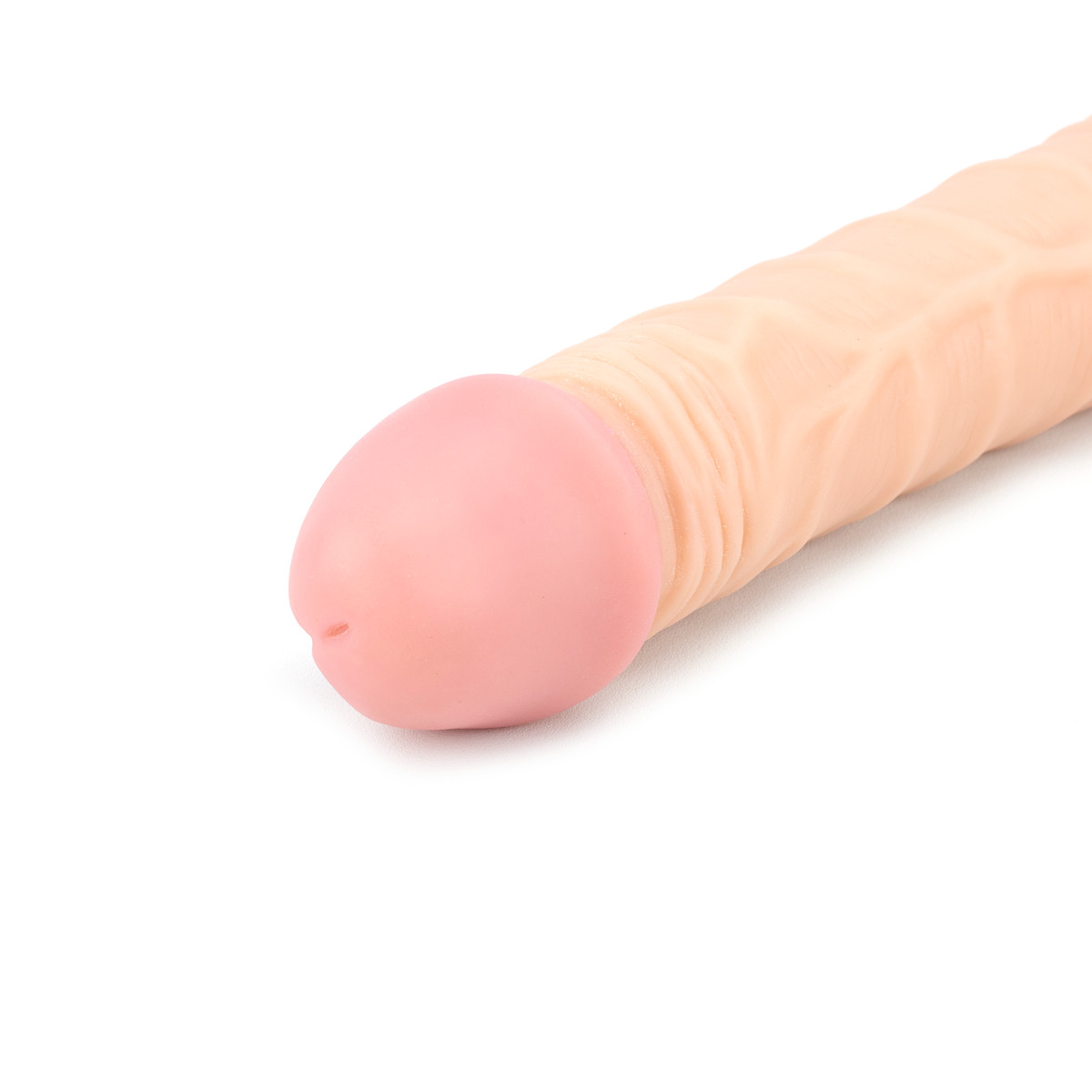 Pênis Duplo em TPE com Glande Definida nas 2 Extremidades - Lovetoy Realistic Double Dildo | 36 cm - 2