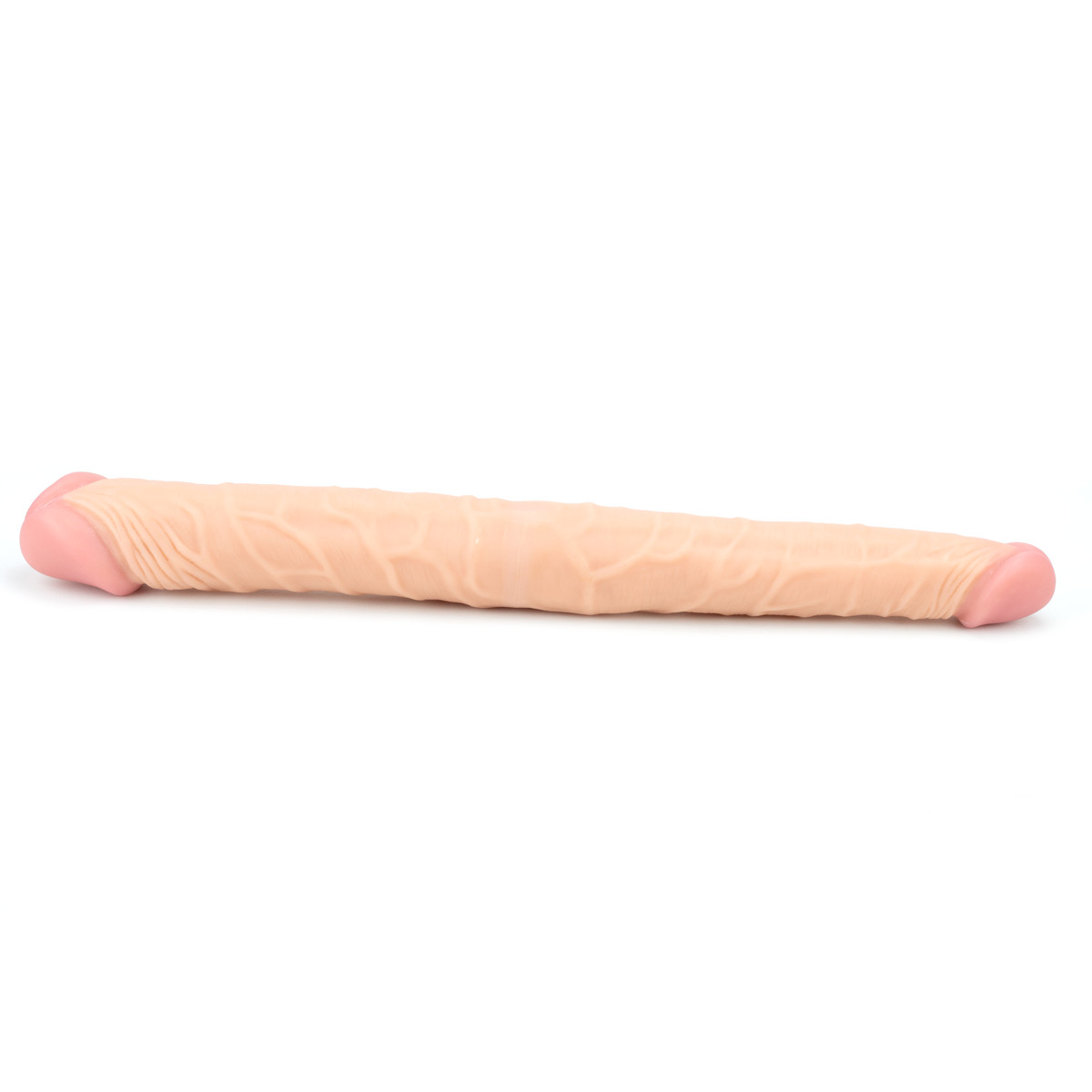 Pênis Duplo em TPE com Glande Definida nas 2 Extremidades - Lovetoy Realistic Double Dildo | 36 cm - 1