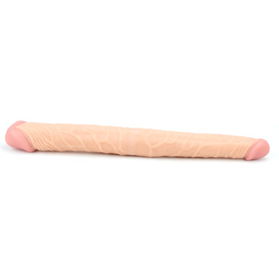Pênis Duplo em TPE com Glande Definida nas 2 Extremidades - Lovetoy Realistic Double Dildo | 36 cm