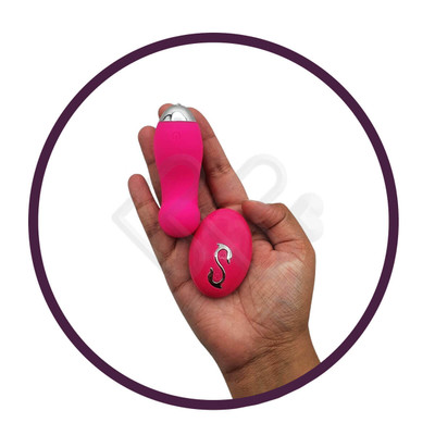 Foto 6 do produto Vibrador Bullet em Silicone com Controle Sem fio e 10 Modos de Vibração - Remote Control Egg - 7,2 x 3,0 cm