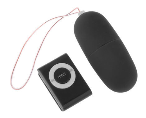 Remote Control Vibrating Egg - Bullet com Controle Sem Fio em Silicone Macio e 20 Níveis de Velocidade - 7,5 x 3,2 cm | Cor: Preto - 2