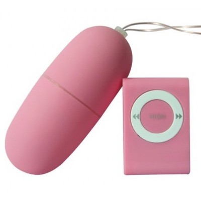 Foto 1 do produto Remote Control Vibrating Egg - Bullet com Controle Sem Fio em Silicone Macio e 20 Níveis de Velocidade - 7,5 x 3,2 cm | Cor: Rosa