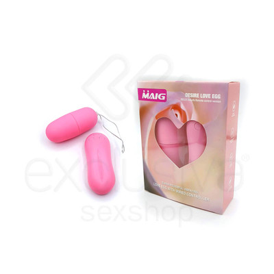 Foto 1 do produto Remote Control Vibrating Egg - Bullet Revestido em Silicone Soft Touch com 60 Modos de Vibração e Controle sem Fio - 7,6 x 3,1 cm | Cor: Rosa