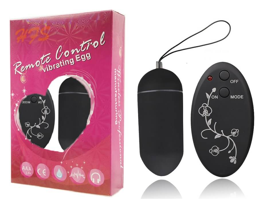 Bullet Revestido em Silicone com 10 Modos de Vibração e Controle Wireless sem Fio - Remote Control Vibration Egg | 8 x 3,2 cm | 3 Cores - 2