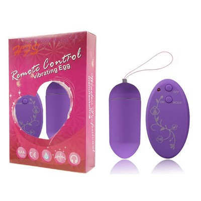 Foto 4 do produto Bullet Revestido em Silicone com 10 Modos de Vibração e Controle Wireless sem Fio - Remote Control Vibration Egg | 8 x 3,2 cm | 3 Cores