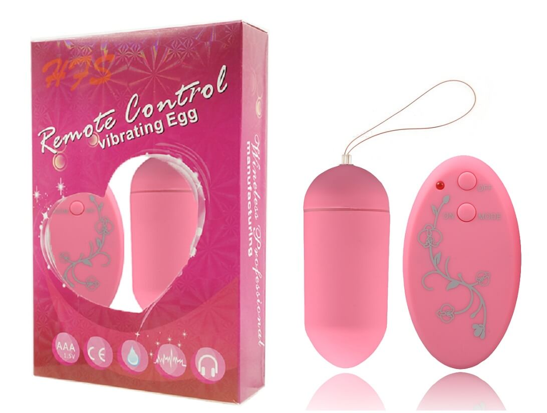 Bullet Revestido em Silicone com 10 Modos de Vibração e Controle Wireless sem Fio - Remote Control Vibration Egg | 8 x 3,2 cm | 3 Cores - 6