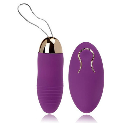 Foto 2 do produto Bullet Revestido em Silicone com 10 Modos de Vibração e Controle Remoto Sem Fio - Remote Jump Egg Vibrator | 8,2 x 2,8 cm | Disponível em 2 Cores