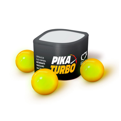 Retardante Masculino em Cápsulas de Óleo - Sexy Fantasy Pika Turbo | 3 Unidades
