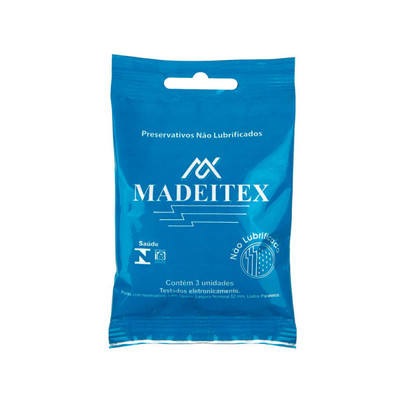 Foto 1 do produto Preservativo Masculino Não Lubrificado - Rilex Madeitex - 3 Unidades