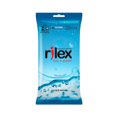 Foto 1 do produto Preservativo Masculino Lubrificado - Rilex Tradicional Lubrificado - 6 Unidades