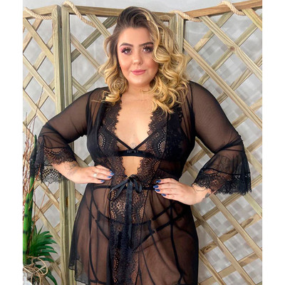 Foto 4 do produto Robe Anitta - Tallyta Moda Apimentada | Disponível em 2 Tamanhos Plus Size e 3 Cores