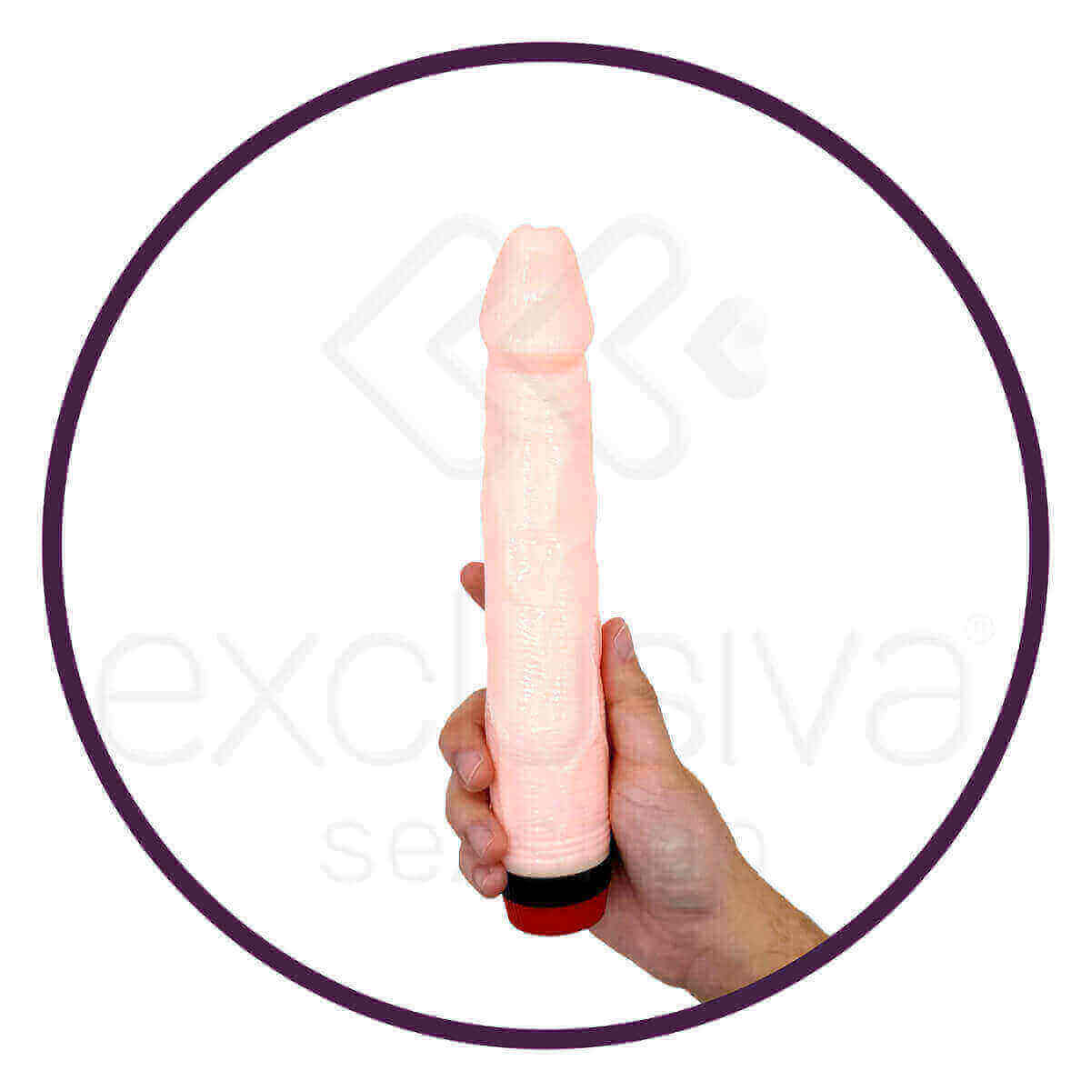 Prótese com Glande Definida, Veias e Vibração Multivelocidade - Rockin Dong | 19,5 x 3,8 cm - 6