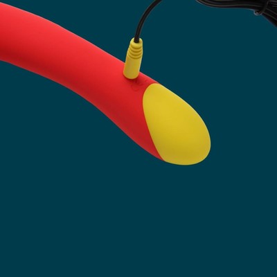 Foto 6 do produto Vibrador de Ponto G em Silicone com 10 Modos de Vibração e Textura Anelar - ROMP Hype Vibrator G- Spot | 13,7 x 3,7 cm