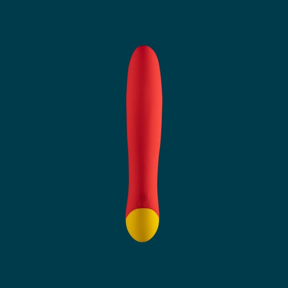 Vibrador de Ponto G em Silicone com 10 Modos de Vibração e Textura Anelar - ROMP Hype Vibrator G- Spot | 13,7 x 3,7 cm - 2