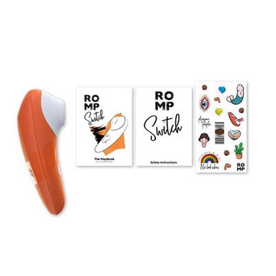 Foto 4 do produto Estimulador de Clítoris com Pressão de Ar e 6 Níveis de Vibrações Intensas - ROMP Switch | 13,3 x 4,5 cm