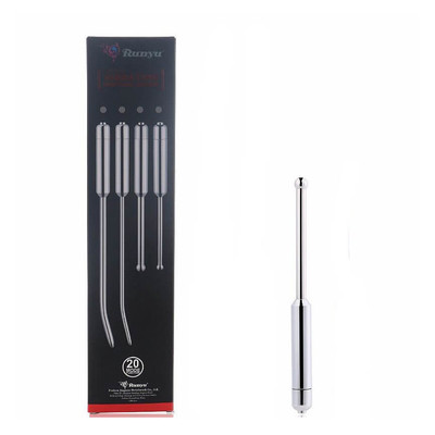 Runyu Vibrating Urethal Sound - Penetrador de Uretra com 20 Modos de Vibrações - 19,5 x 0,9 cm