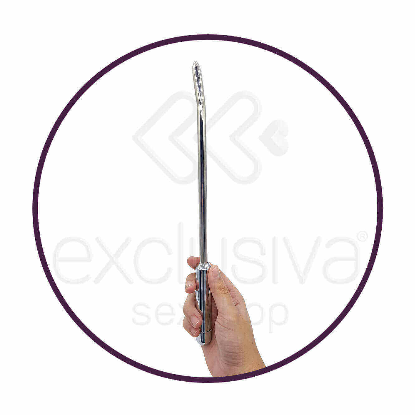 Runyu Vibrating Urethal Sound - Penetrador de Uretra com 20 Modos de Vibrações - 30 x 0,9 cm - 2