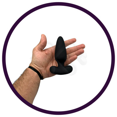 Foto 7 do produto Plug Anal Cônico em Silicone com 9 Modos de Vibração e Controle Remoto sem Fio - S-Hande Albert RCT - 9,8 x 3,7 cm