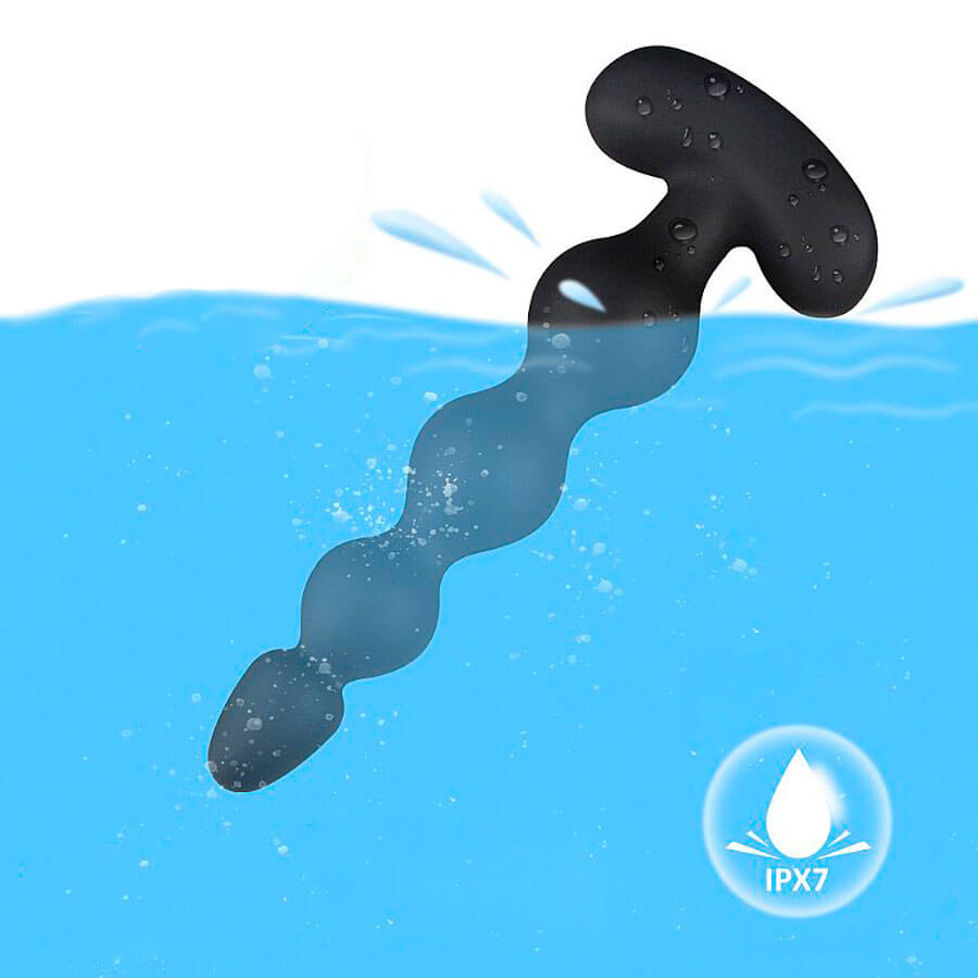 Plug Anal Escalonado em Silicone com 9 Modos de Vibração e Controle Remoto Sem Fio - S Hande Andrew RCT | 15,5 x 3,5 cm - 5