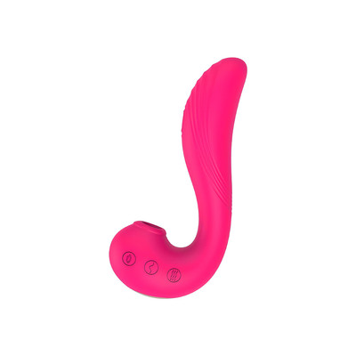 Foto 2 do produto Vibrador de Ponto G com 10 Modos de Vibração e Estimulador de Clitóris com 5 Modos de Pulsação - S-Hande Angel's Wings | 12 x 3,4 cm | Disponível em 2 Cores