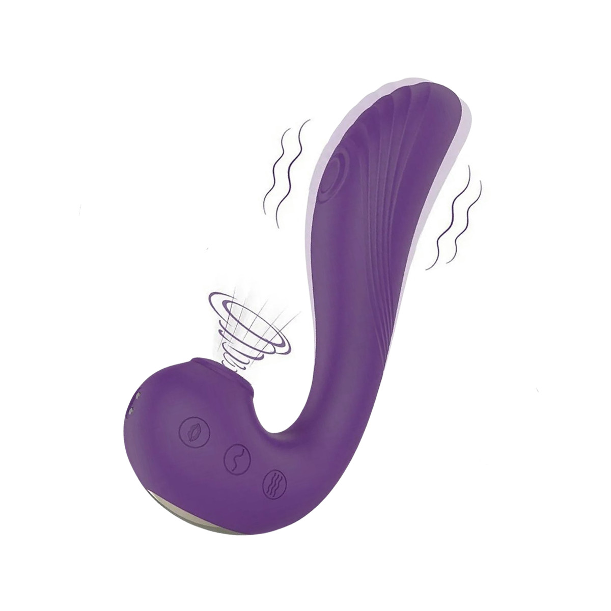 Vibrador de Ponto G com 10 Modos de Vibração e Estimulador de Clitóris com 5 Modos de Pulsação - S-Hande Angel's Wings | 12 x 3,4 cm | Disponível em 2 Cores - 5