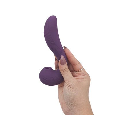 Vibrador de Ponto G com 10 Modos de Vibração e Estimulador de Clitóris com 5 Modos de Pulsação - S-Hande Angel's Wings | 12 x 3,4 cm | Disponível em 2 Cores