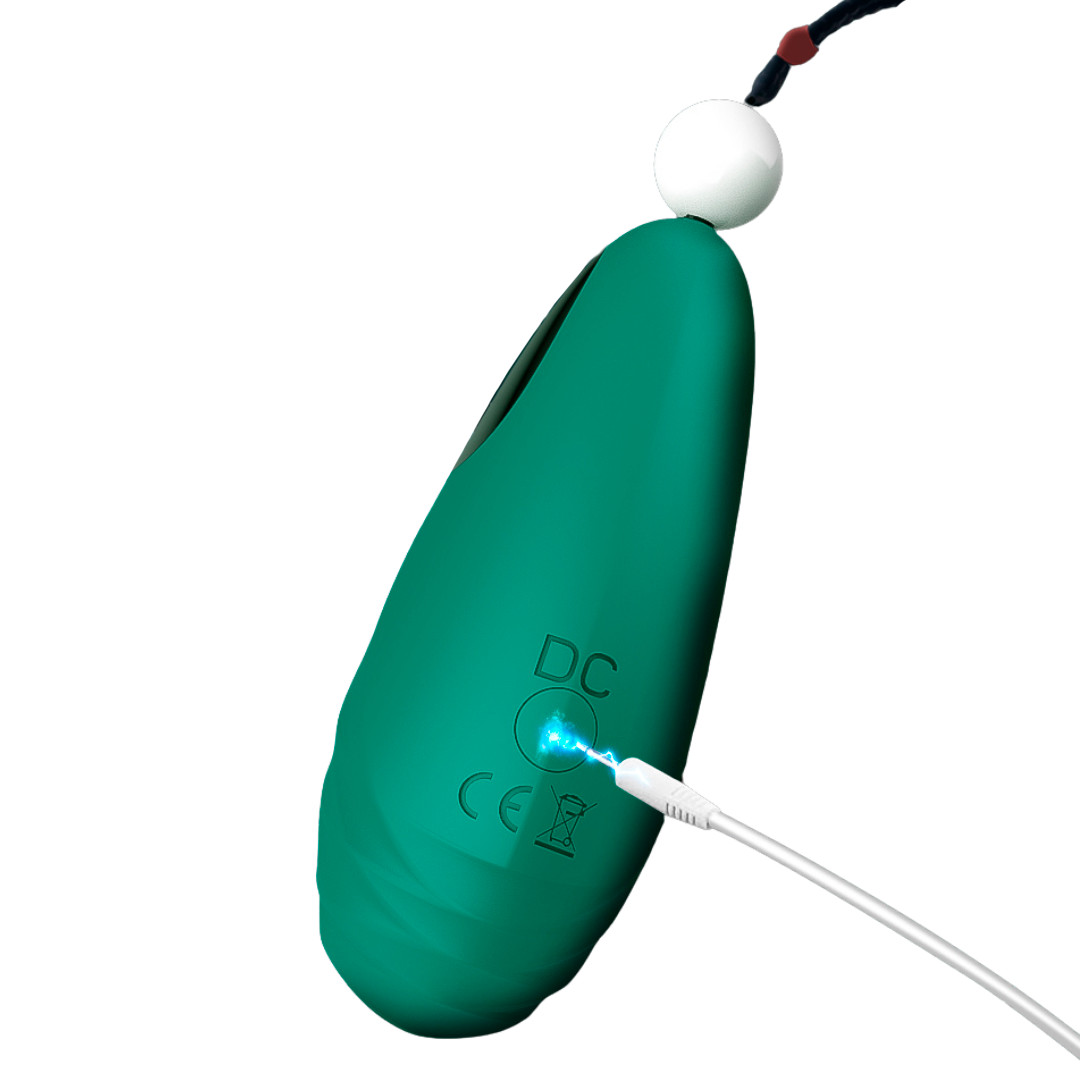 Capsula Vibratória Recarregável em Silicone Soft Touch com 9 Modos de Vibração, Pérola e Colar - S-Hande Beryl | 7,5 x 3,7 cm - 5