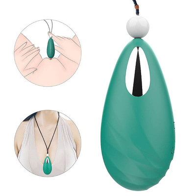 Capsula Vibratória Recarregável em Silicone Soft Touch com 9 Modos de Vibração, Pérola e Colar - S-Hande Beryl | 7,5 x 3,7 cm