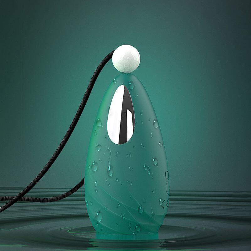 Capsula Vibratória Recarregável em Silicone Soft Touch com 9 Modos de Vibração, Pérola e Colar - S-Hande Beryl | 7,5 x 3,7 cm - 2