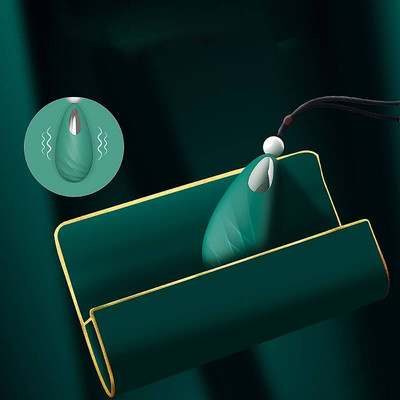 Foto 3 do produto Capsula Vibratória Recarregável em Silicone Soft Touch com 9 Modos de Vibração, Pérola e Colar - S-Hande Beryl | 7,5 x 3,7 cm