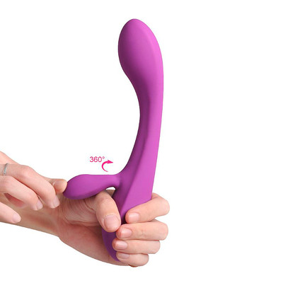Vibrador Rabbit Recarregável com 9 Modos de Vibração e Estimulador de Clitóris Flexível - S-Hande Boom | 13 x 3,5 cm