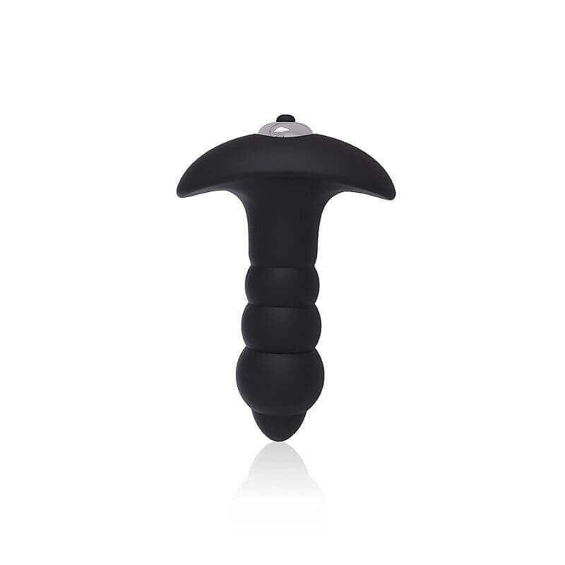 Plug Anal com Ondulações em Silicone Macio e Bullet em ABS com Vibração Única - S-Hande Bubble | 7,5 x 2,7 cm - 4