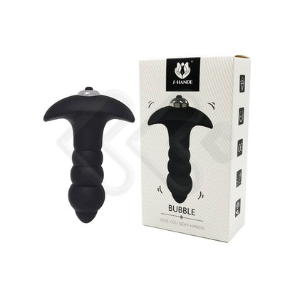 S-Hande Bubble - Estimulador de Próstata em Silicone com Vibração Única - 7,5 x 2,8 cm