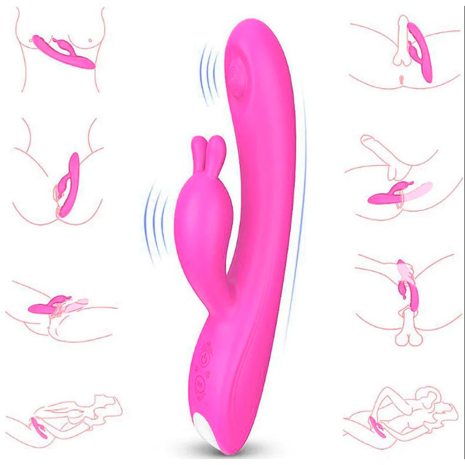 Vibrador Estimulador de Ponto G e Clítoris em Silicone com 9 Modos de Vibrações e Pulsação - S-Hande Candy | 13,4 x 3,4 cm | Disponível em 2 Cores - 4