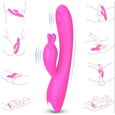 Foto 4 do produto Vibrador Estimulador de Ponto G e Clítoris em Silicone com 9 Modos de Vibrações e Pulsação - S-Hande Candy | 13,4 x 3,4 cm | Disponível em 2 Cores