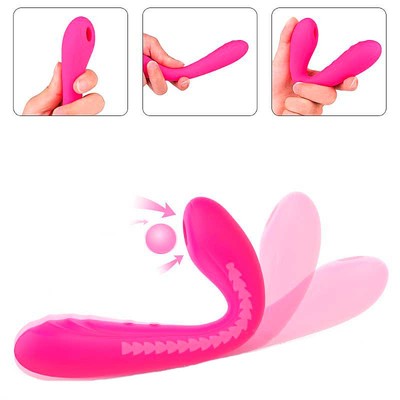 Foto 4 do produto Vibrador Estimulador de Ponto G e Clitóris em Silicone com 9 Modos de Pulsação e Vibração - S Hande Charming | Disponível em 2 Cores