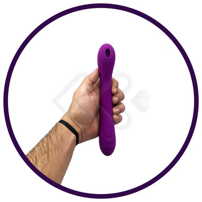 Foto 3 do produto Vibrador Estimulador de Ponto G e Clitóris em Silicone com 9 Modos de Pulsação e Vibração - S Hande Charming | Disponível em 2 Cores