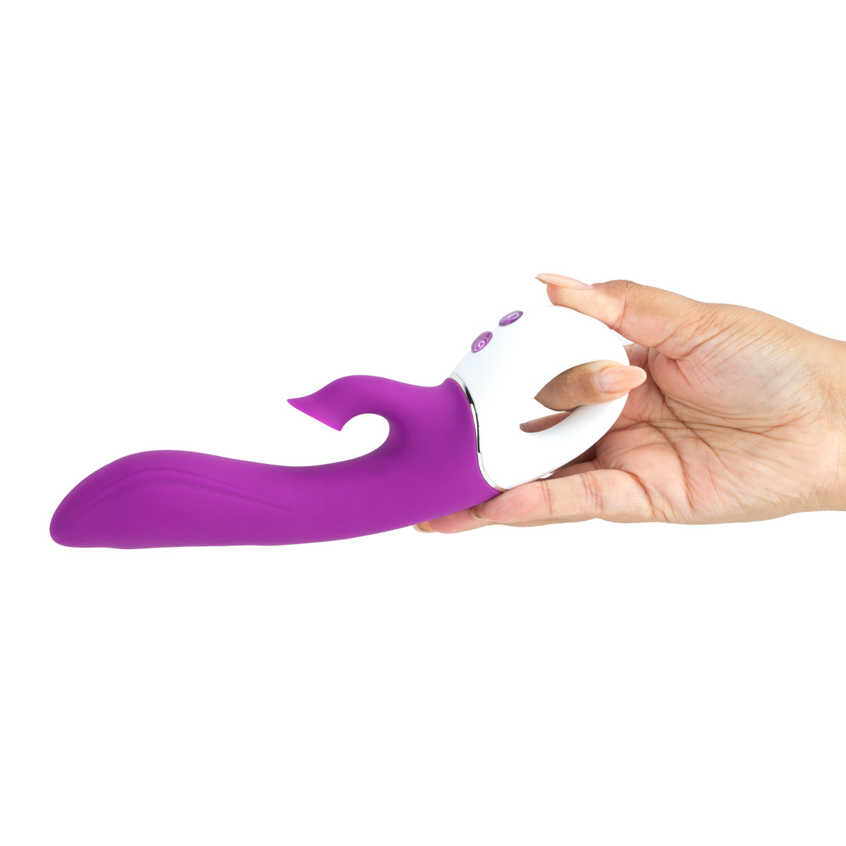 Vibrador Estimulador de Ponto G e Clitóris em Silicone com 9 Modos de Vibração e Sucção - S-Hande DEW | 13 x 3,5 cm | Disponível em 3 Cores - 10