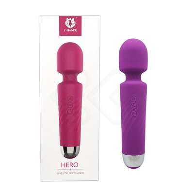 Vibrador Massageador em Silicone com 7 Modos de Vibração e 4 Níveis de Intensidade - S-Hande Hero | 19,7 x 4,4 cm | Disponível em 3 Cores