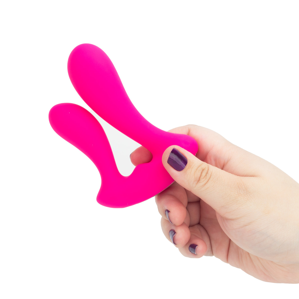 Vibrador Duplo em Silicone com 9 Modos de Vibrações e Carregamento via USB - S-Hande Mento | Disponível em 2 Cores - 5