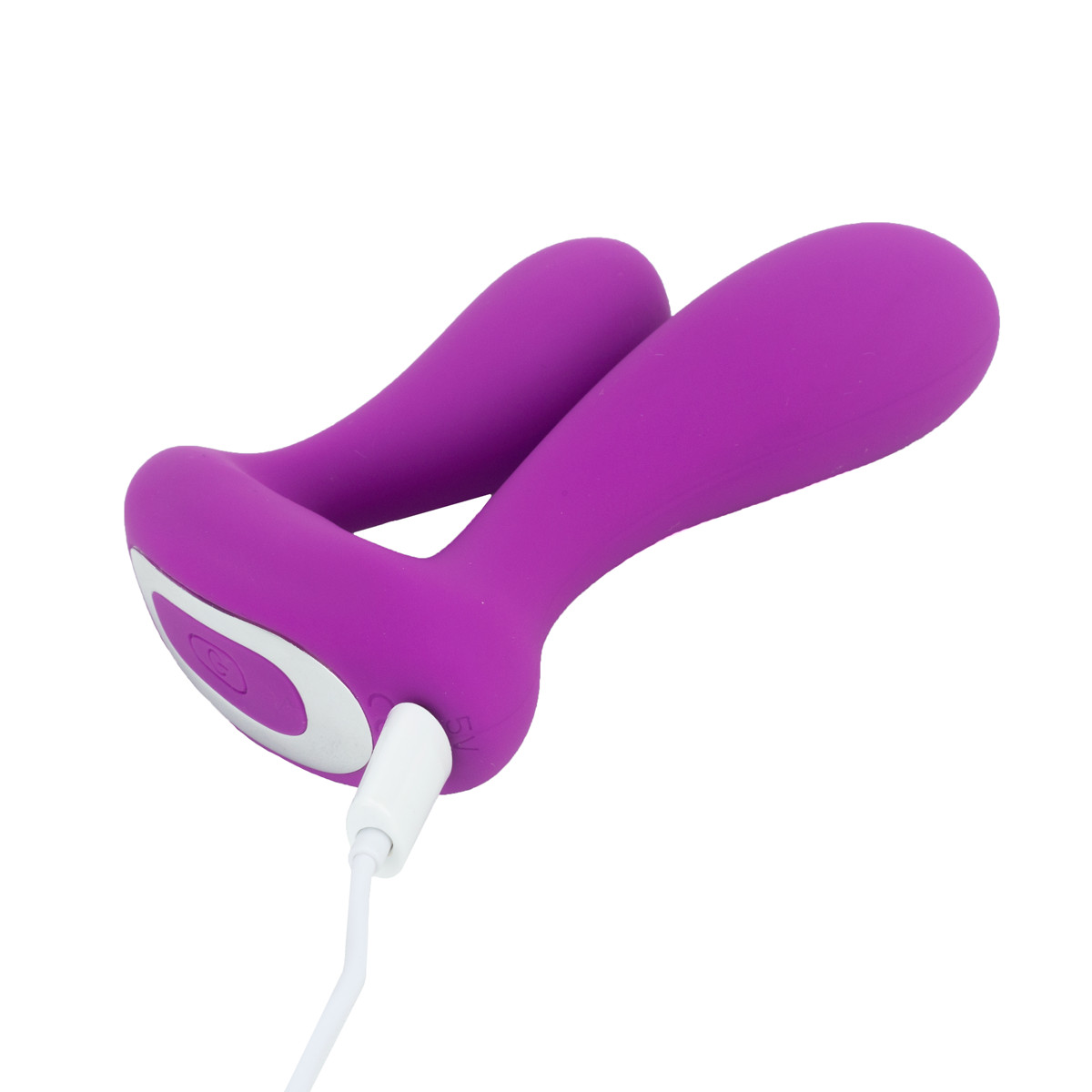 Vibrador Duplo em Silicone com 9 Modos de Vibrações e Carregamento via USB - S-Hande Mento | Disponível em 2 Cores - 9