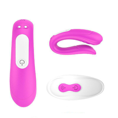 Foto 2 do produto Vibrador de Casal em Silicone com Controle Recarregável e 9 Modos de Vibração - S-Hande Mermaid RCT - 10 x 4,6 cm | Disponível em 2 Cores